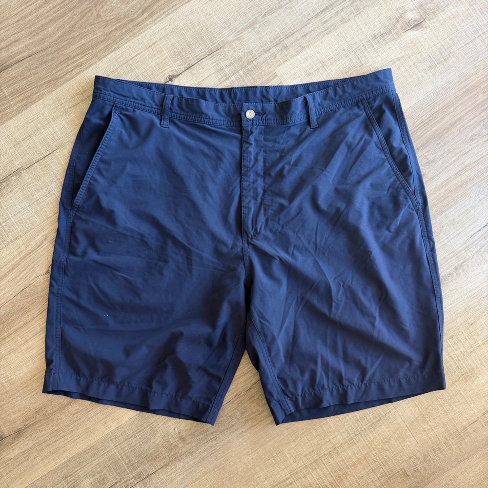 FootJoy Performance Golf Shorts Mens 40 Navy Blue Flat Front‎ FJ 23938 Stretch
